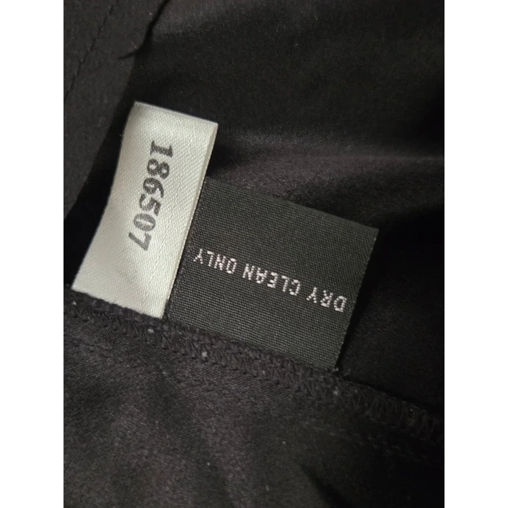 Kenneth Cole‎ New York Mens Silk Cotton Blend Dress Shirt Black Hidden Button M